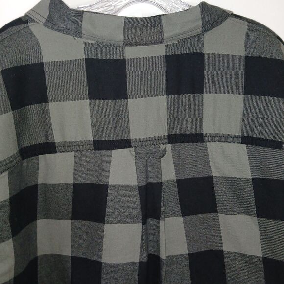 RedHead Flannel Jacket Mens XL Plaid Sherpa Button Down Shacket Black/Green NWTs - Picture 8 of 15